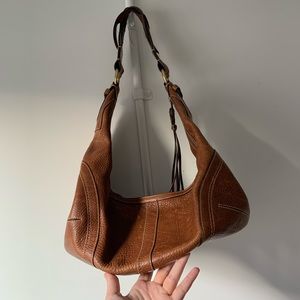 Coach brown leather bag